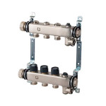Коллектор из нержавеющей стали Multidis SHR 1" 3 контура 3/4" Oventrop Коллектор из нержавеющей стали Multidis SHR 1" 3 контура 3/4" Oventrop