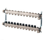 Коллектор из нержавеющей стали Multidis SHR 1" 12 контуров 3/4" Oventrop Коллектор из нержавеющей стали Multidis SHR 1" 12 контуров 3/4" Oventrop